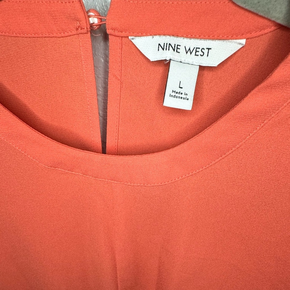 Nine West Women’s Long Sleeve Blouse Sz L - Picture 4 of 8